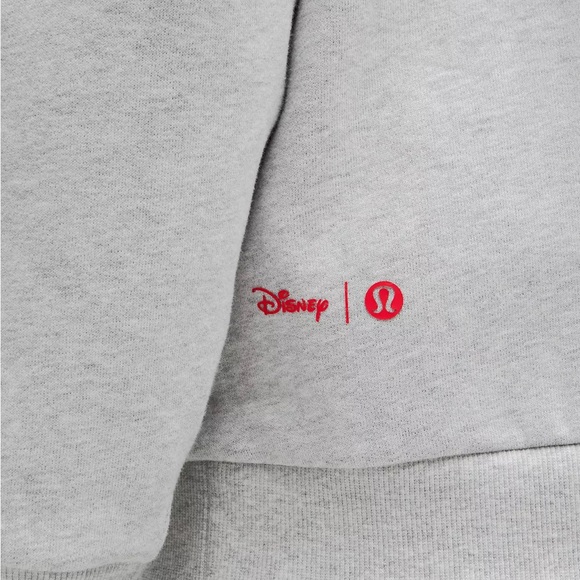 Disney x Lululemon Steady State Pullover Hoodie Grey Mickey Mouse - Picture 6 of 7
